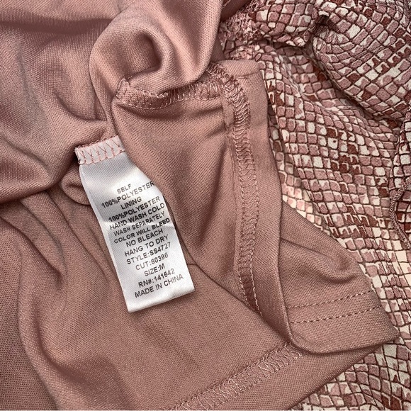 SEE NEW LISTING NWT She + Sky Pink Snake Print Ruffle Dress - Picture 15 of 16